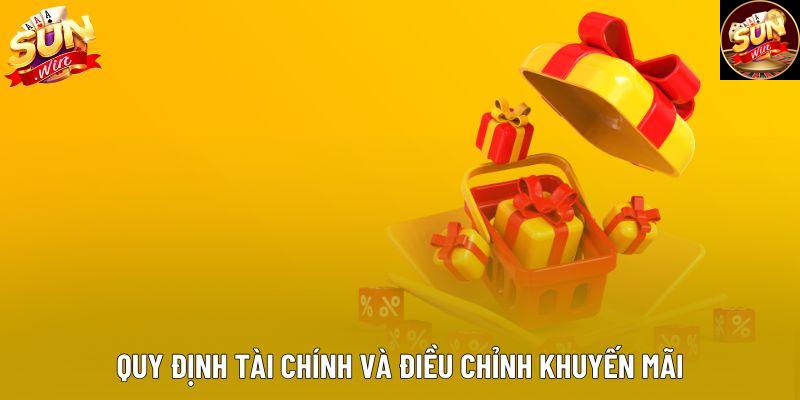 Quy định tài chính và điều chỉnh khuyến mãi Quy định tài chính và điều chỉnh khuyến mãi